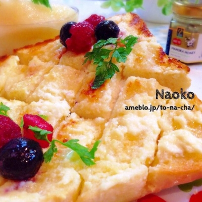 濃厚風味がやみつき!簡単「チーズケーキトースト」を作ろう