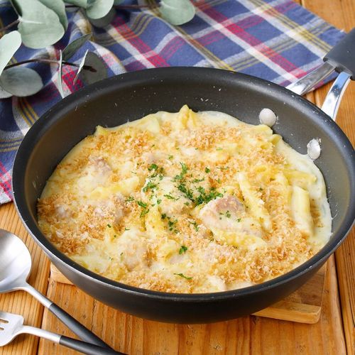 入れて焼くだけ。簡単フライパングラタンを作ろう