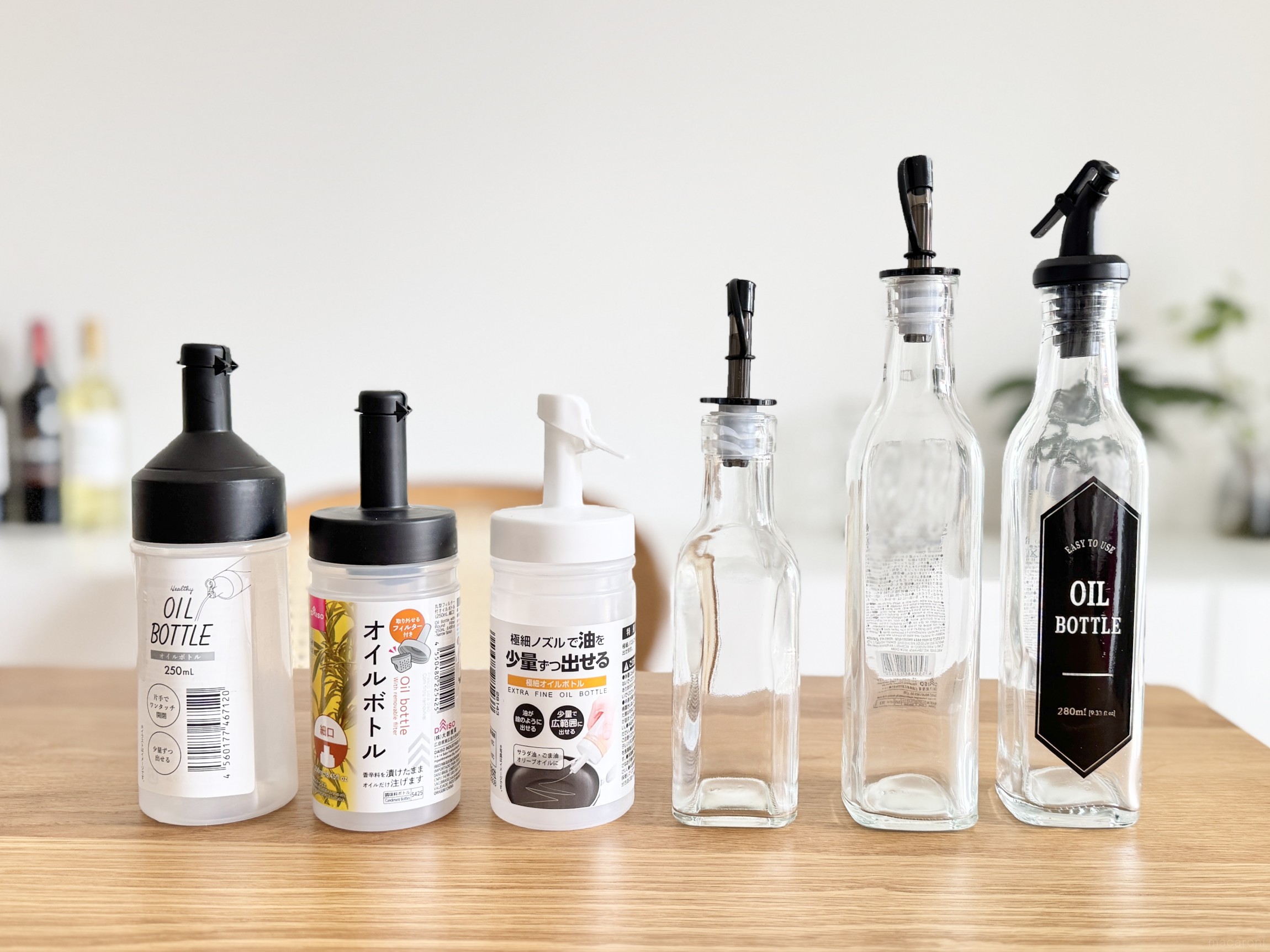 2025年最新】ダイソーのオイルボトルをほぼ全種レポ！漏れや液だれ検証