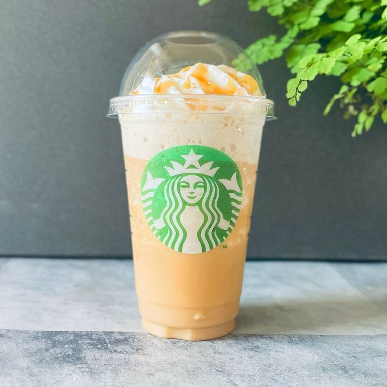 キャラメルフラペチーノのはちみつカスタム