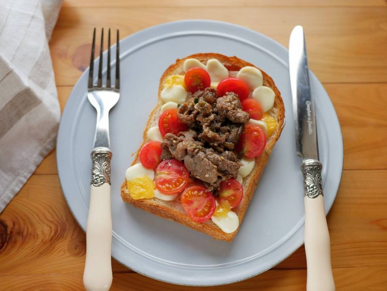 プルコギで作ったトースト