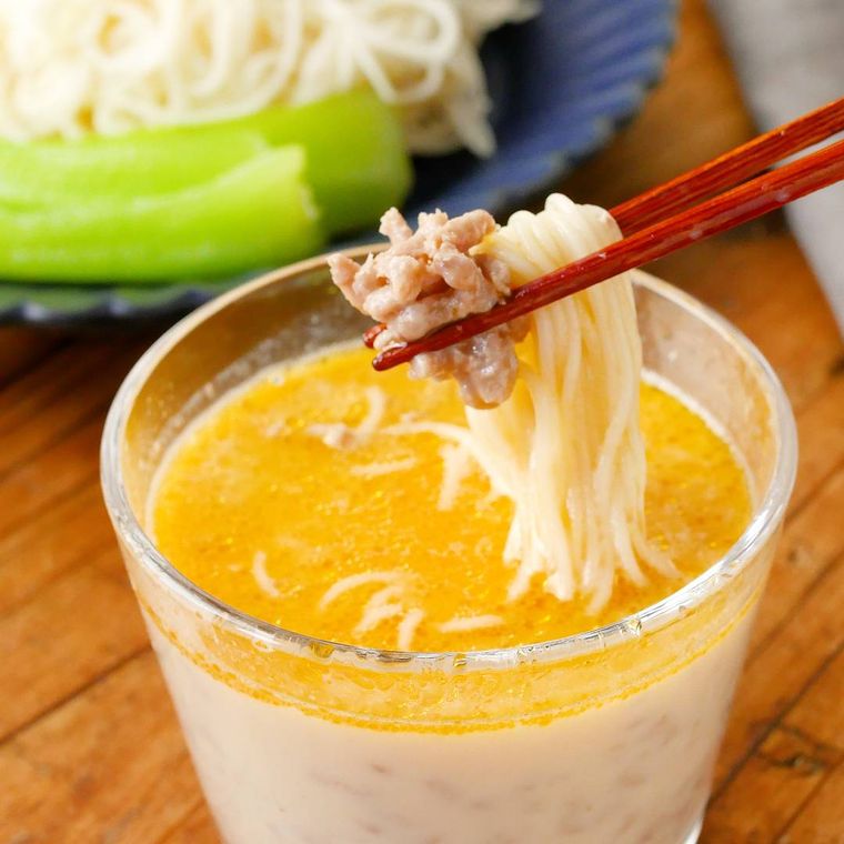 そうめんにぴったりレンジで簡単 豆乳坦々風つけだれ