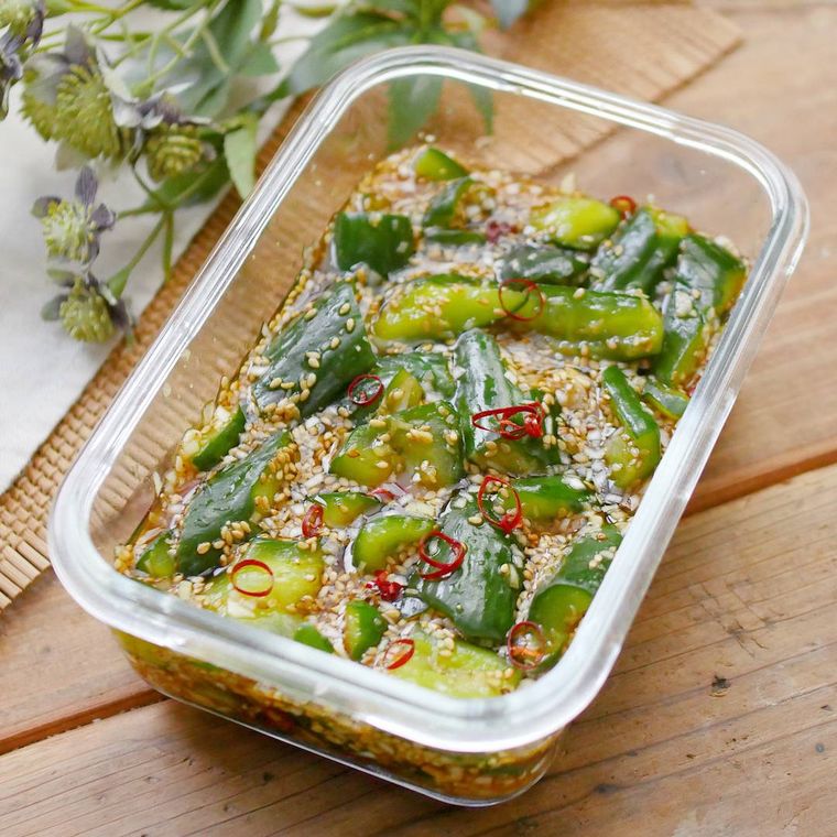 保存容器に入った麻薬きゅうり