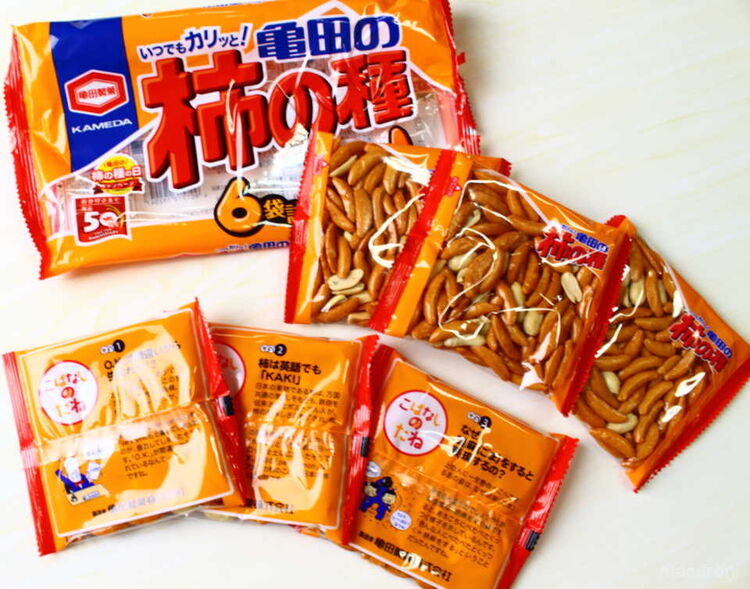 柿の種に話のタネが！パケ裏の「こばなしのたね」に人生が詰まってた