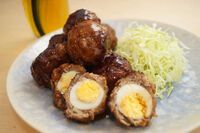 プチッと食感 プチサイズ うずらスコッチエッグ の揚げないレシピ Macaroni プチッと食感 プチサイズ うずらスコッチエッグ の揚げないレシピ Macaroni