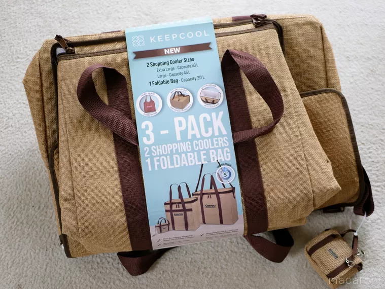コストコで購入したジュートクーラーバッグ