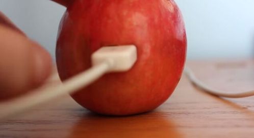 検証動画】りんごがiPadの充電器代わりに!? 気になる使い方とは - macaroni