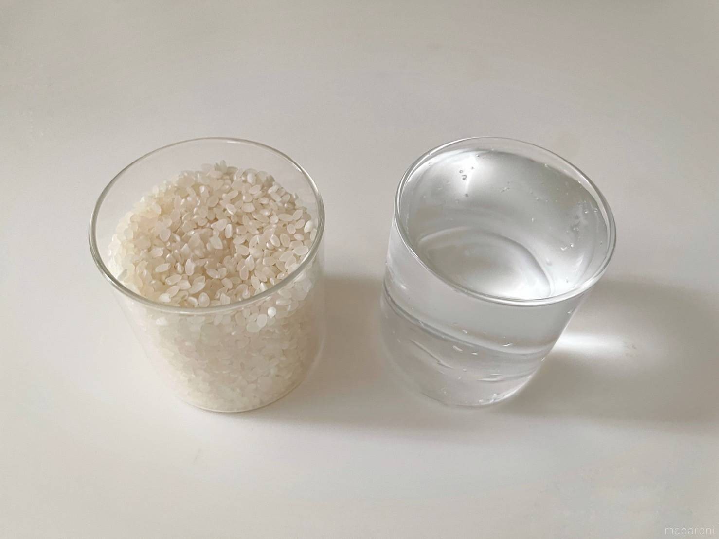 米1合 グラム 水