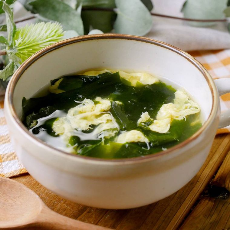 片栗粉なしですぐできる卵スープ