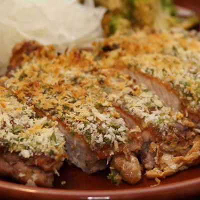 ピリ辛『豚ロースのマスタードパン粉焼き』は超ヘルシー♩焼き揚げで調理も簡単