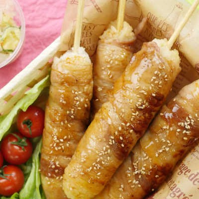 お花見にも!「肉巻きおにぎり棒」はボリューム満点なワンハンドメニュー