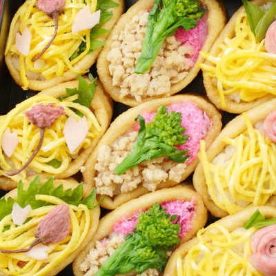 一面春色!可愛さ満開!「バラと桜のオープンいなり」でお花見の主役に♩