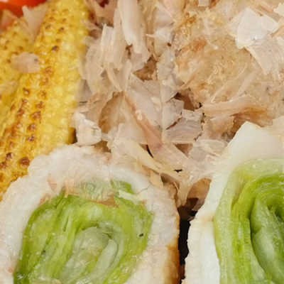 シャキシャキ最高!出汁じゅわ~肉巻きレタスの焼き浸し