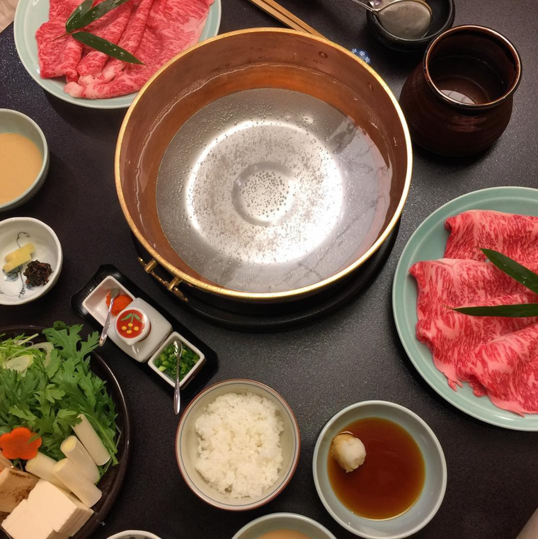 人形町今半のしゃぶしゃぶ