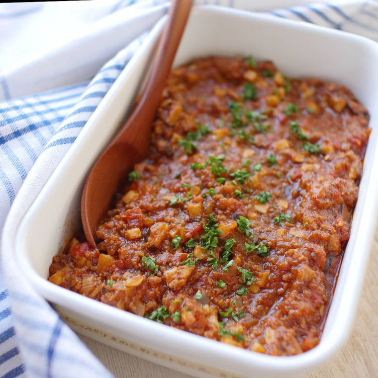 1. 作り置きたっぷりきのこのコク旨ミートソース