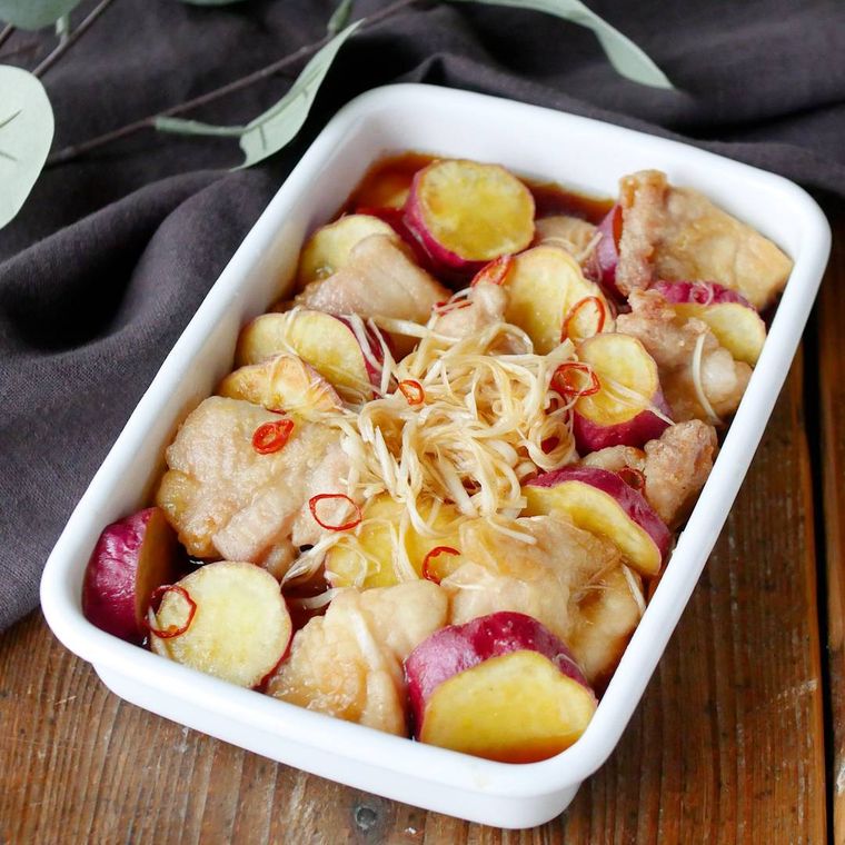 鶏肉とさつまいもの南蛮漬け