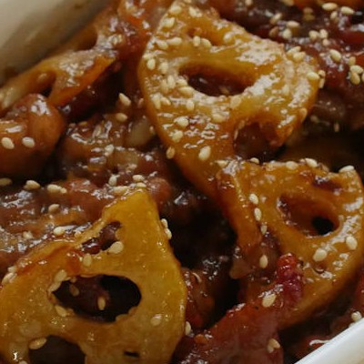 ごはん無限レベル!豚肉とれんこんの甘辛炒め【作り置き】