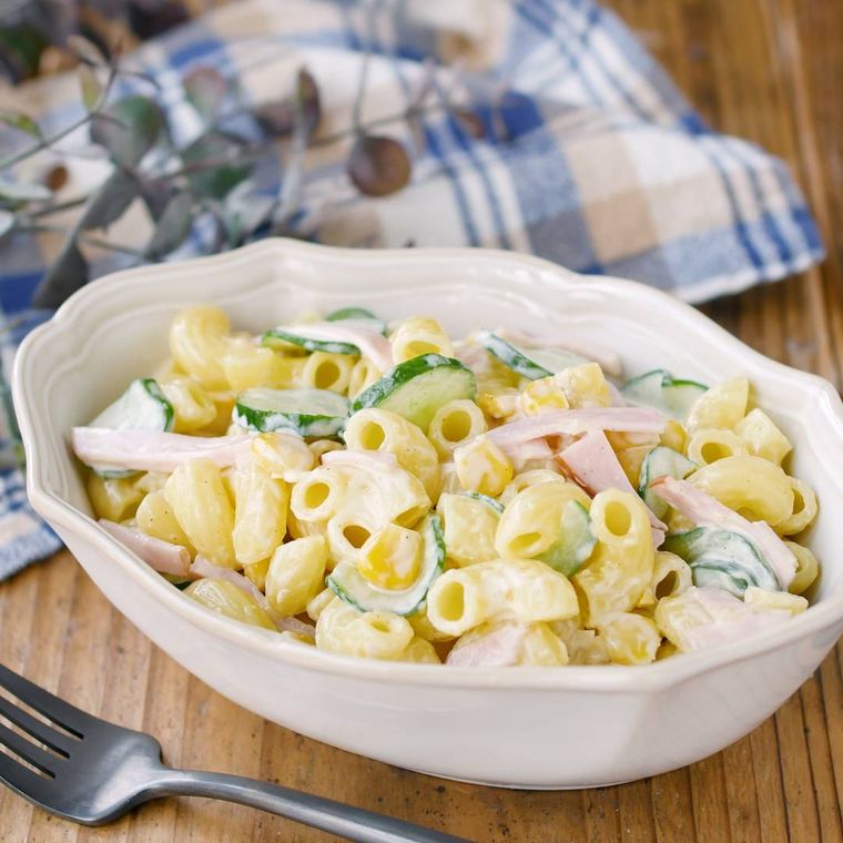 レンジで作るマカロニサラダ