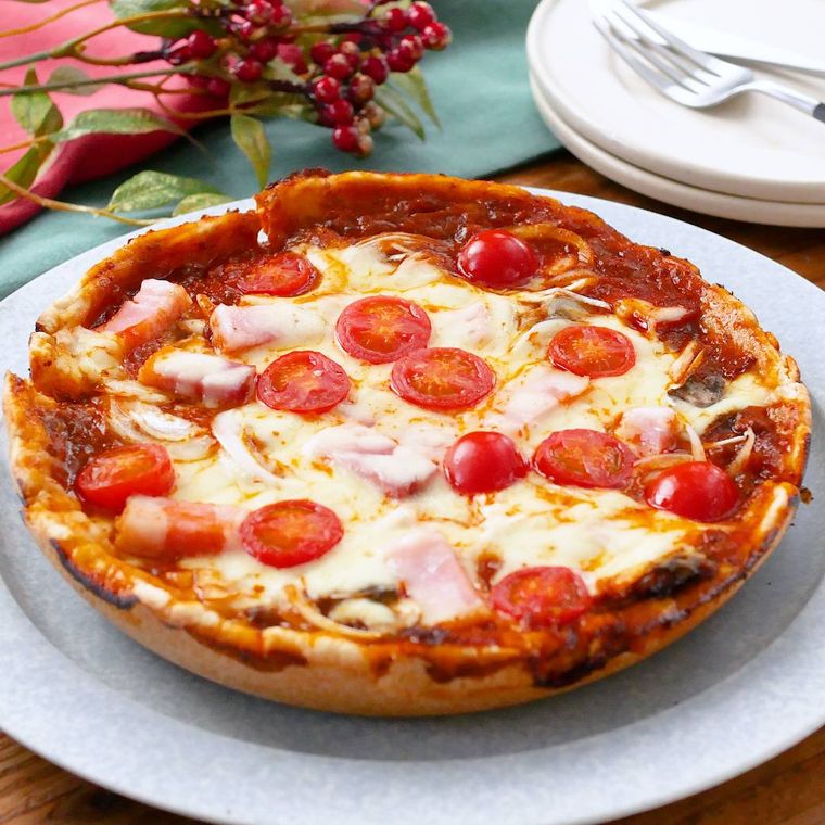 フライパンで作れちゃう 簡単 シカゴピザ風