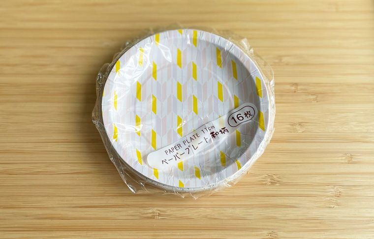 セリアで購入したペーパープレート和柄