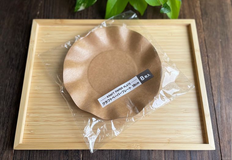 セリアのクラフトペーパープレート