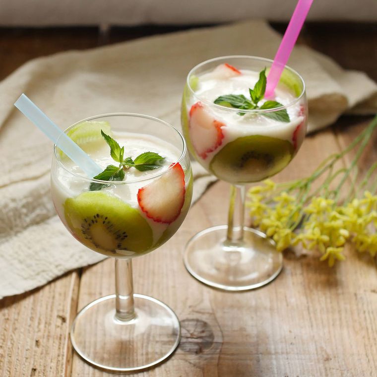 19. ポリ袋で冷やす。フローズンヨーグルト