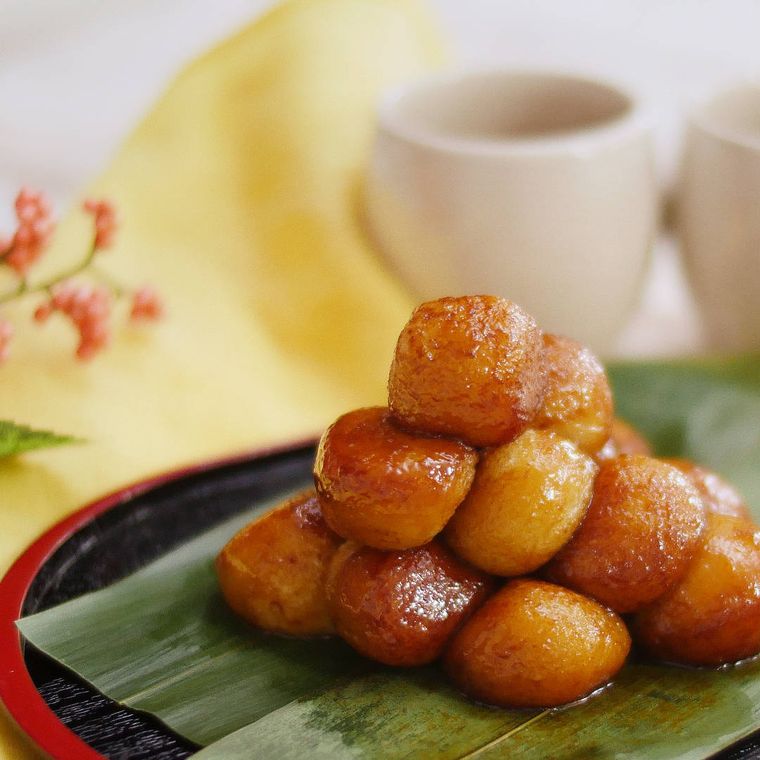 22. やわらかくて食べやすい。しょうゆお月見団子