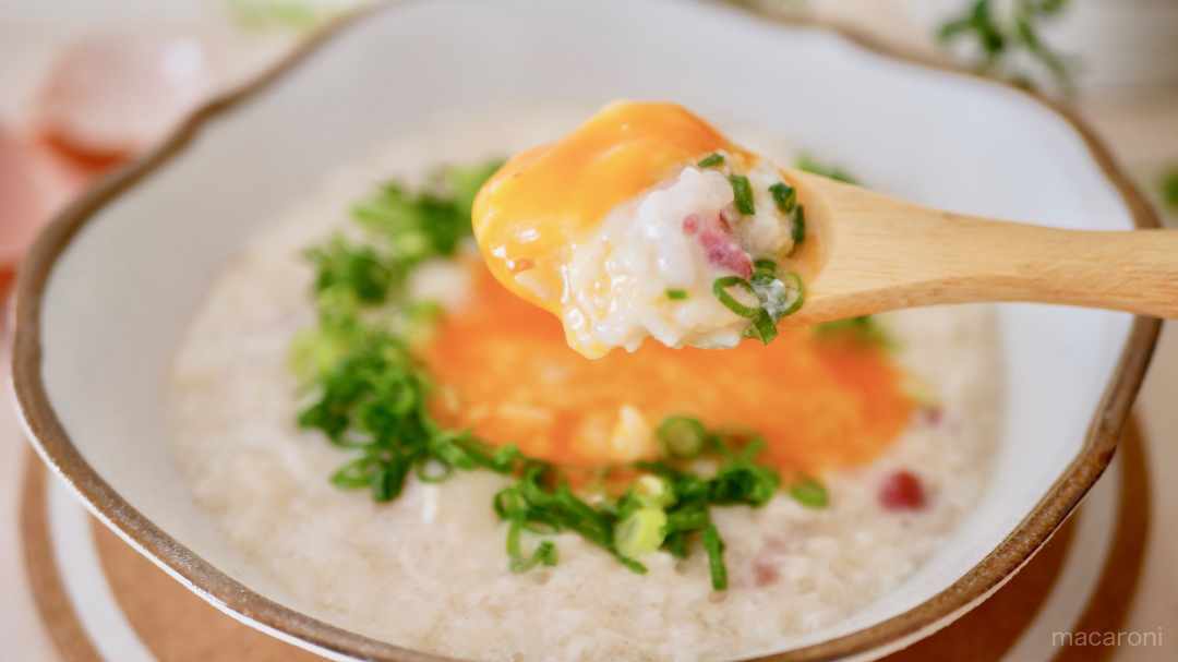 〇〇るだけで千差万別！ソムリエ特製「たまご雑炊」は濃厚とろ〜りふんわり仕上げ♪の画像