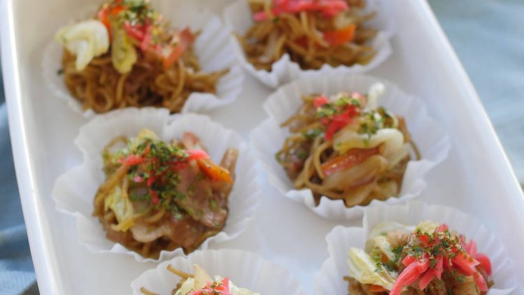 作り置き冷凍 レンチンで仕込み終了 ひとくちソース焼きそば Macaroni