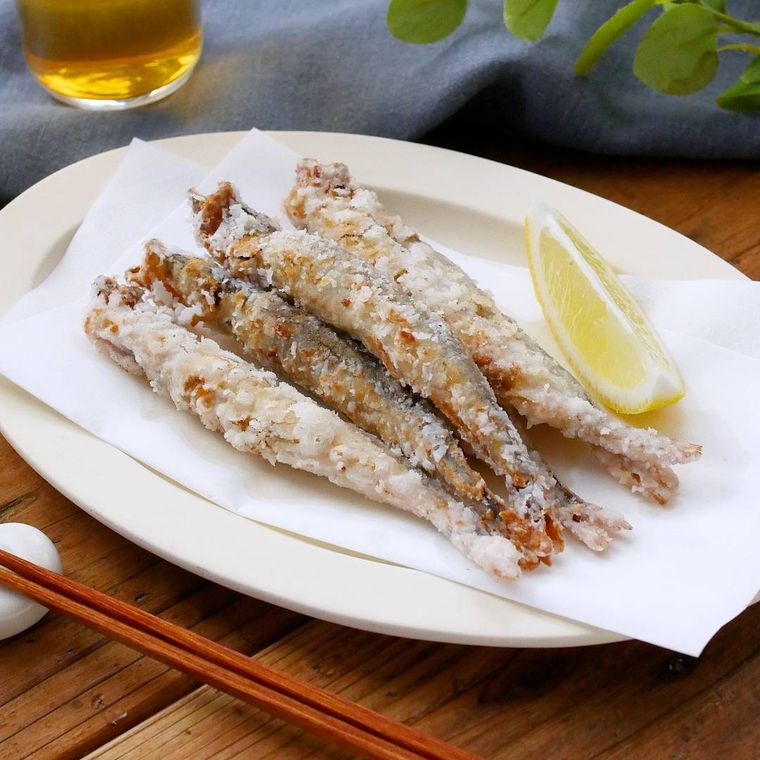 さっくり揚がるししゃもの唐揚げ