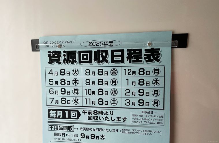 マグネットテープを使ってプリントを固定