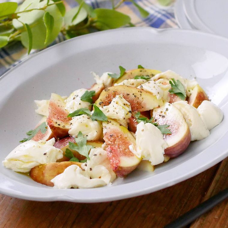 簡単おしゃれおつまみいちじくカプレーゼ