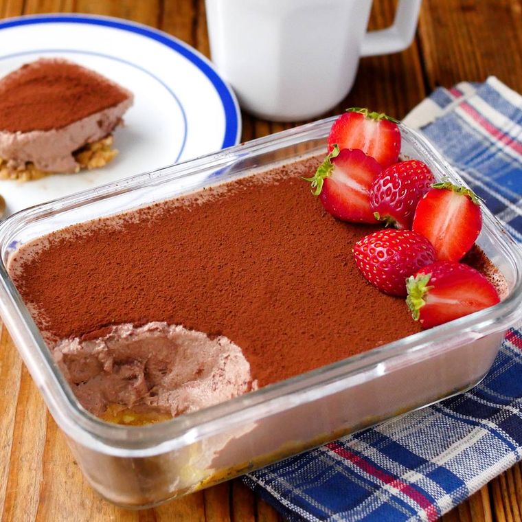 簡単スイーツ。スコップチョコムース