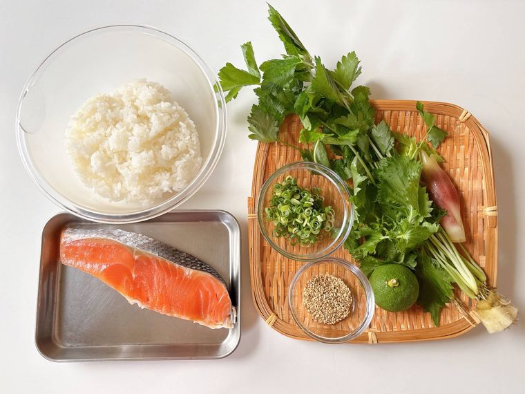 かぼす香る混ぜごはんの材料