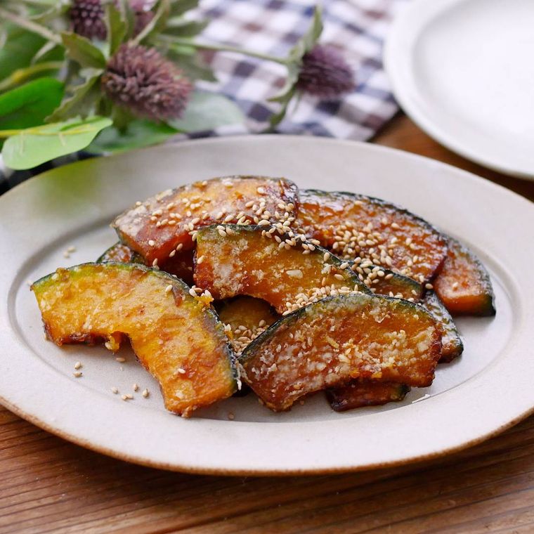 やみつき箸が止まらない かぼちゃの甘辛焼き