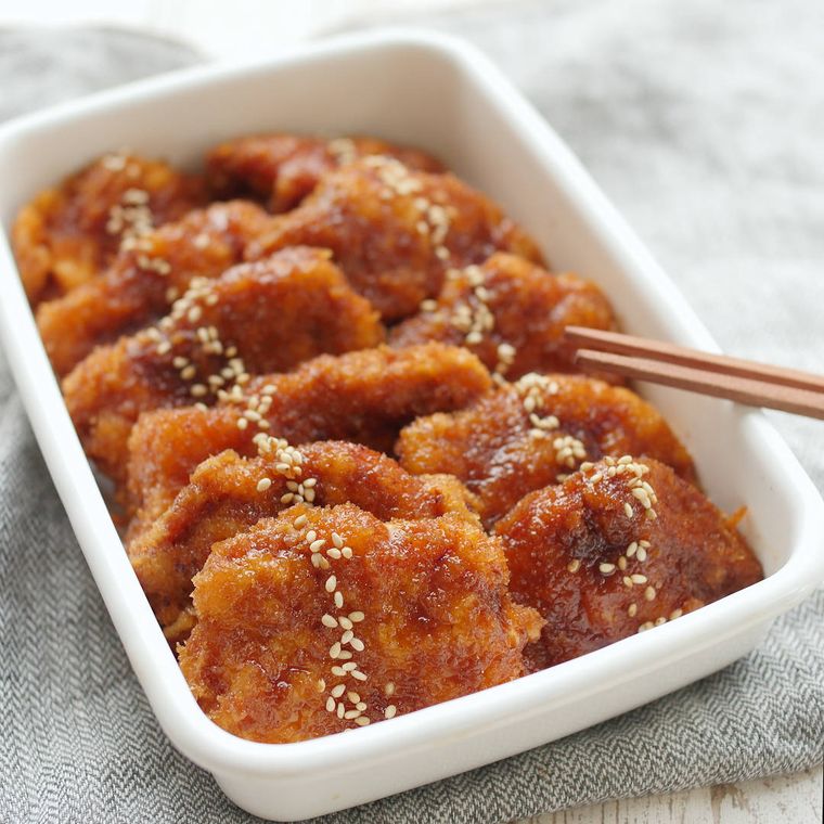 作り置き揚げないソースとんかつ