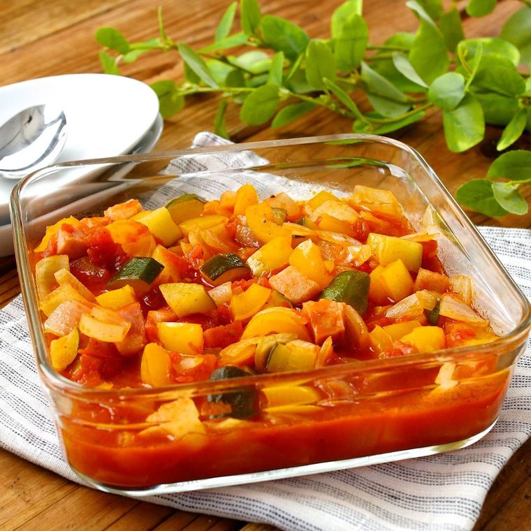 容器に入った、たっぷり野菜の絶品ラタトゥイユ