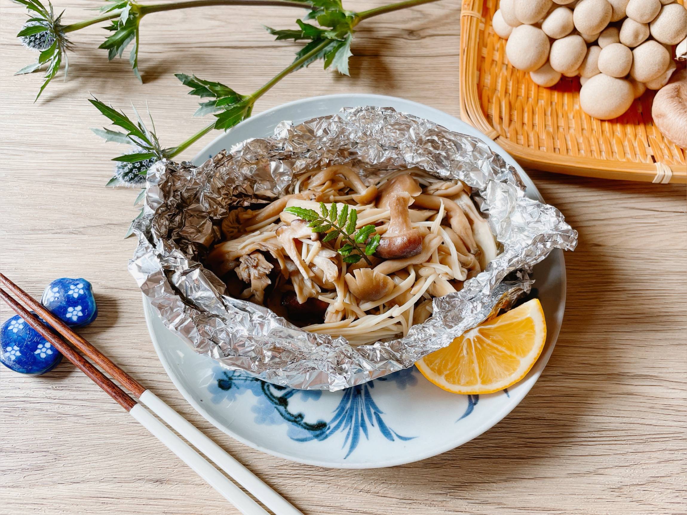 きのこ の ホイル 焼き