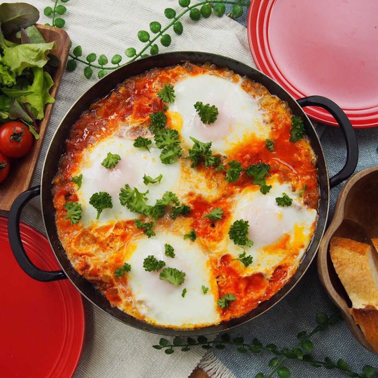 パエリアパンに入った本格シャクシュカ