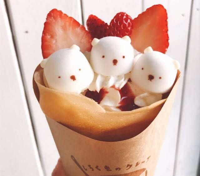 いいよ 食べて ェ 北海道 しろくまのクレープ がなまらめんこい Macaroni