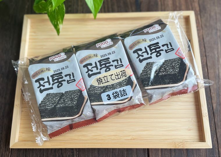 業務スーパー「韓国のり」のパッケージ