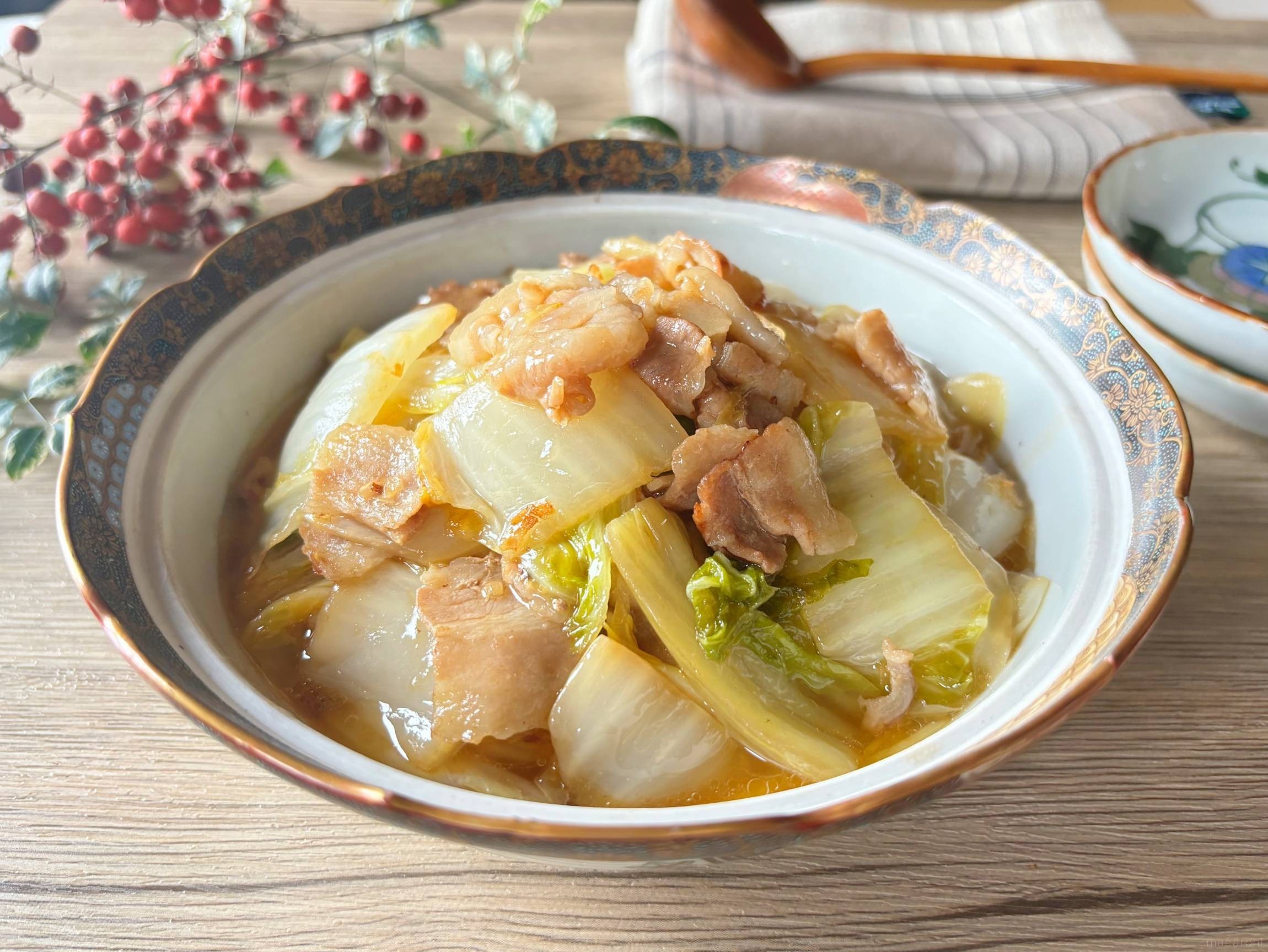 白菜 豚肉 うま煮