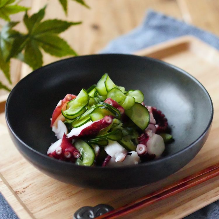 基本の和食小鉢 タコときゅうりの酢の物 Macaroni