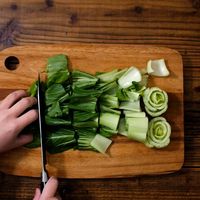 【作り方】えびとチンゲン菜の中華炒め