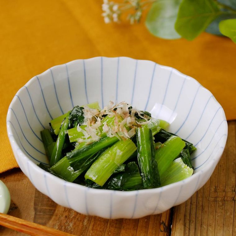 小松菜の辛子和え