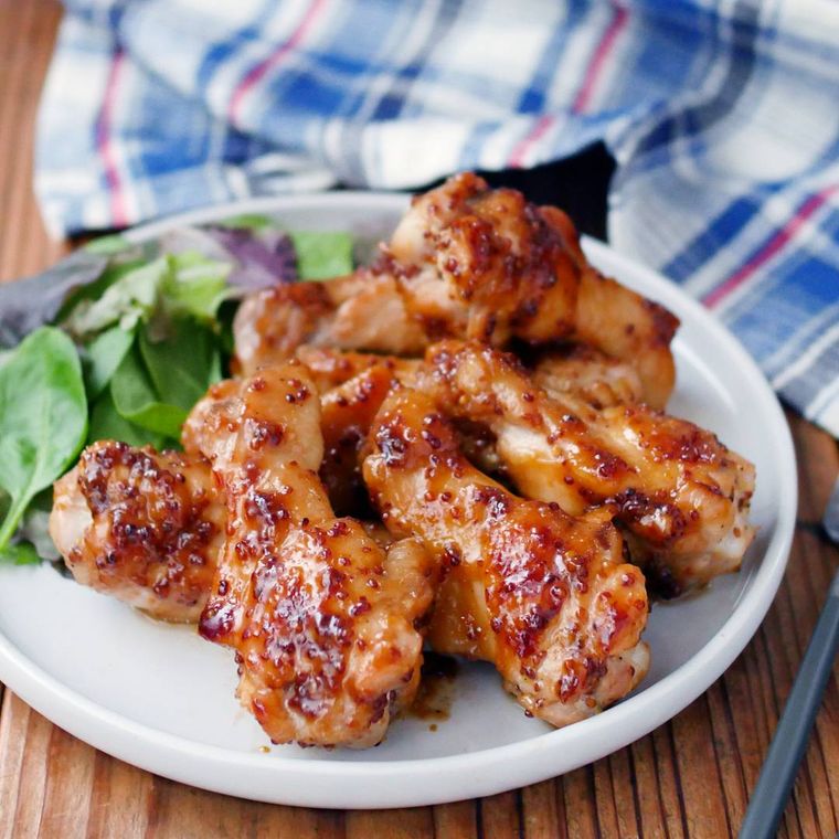 手羽元で作るハニーマスタードチキン