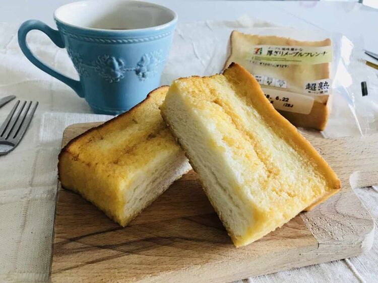 カリじゅわぁ〜!セブン「厚ぎりメープルフレンチ」は噛むたび幸せ♪の画像