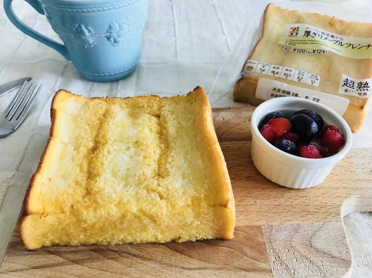 カリじゅわぁ〜!セブン「厚ぎりメープルフレンチ」は噛むたび幸せ♪の画像
