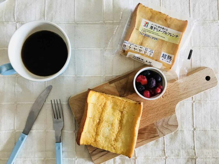 カリじゅわぁ〜!セブン「厚ぎりメープルフレンチ」は噛むたび幸せ♪の画像