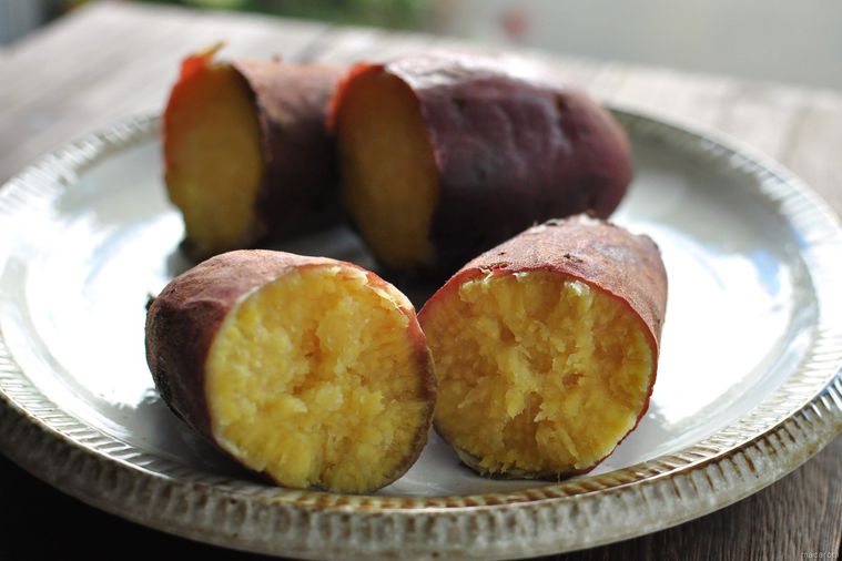 さつまいもの断面